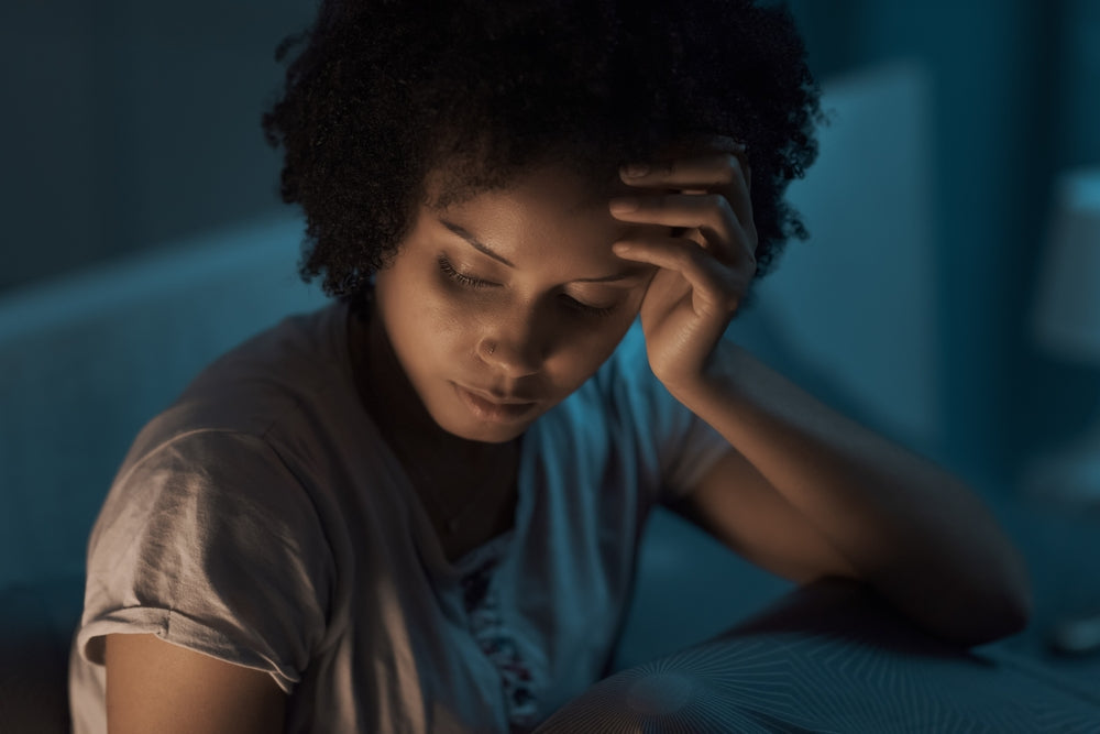 Woman not able to sleep