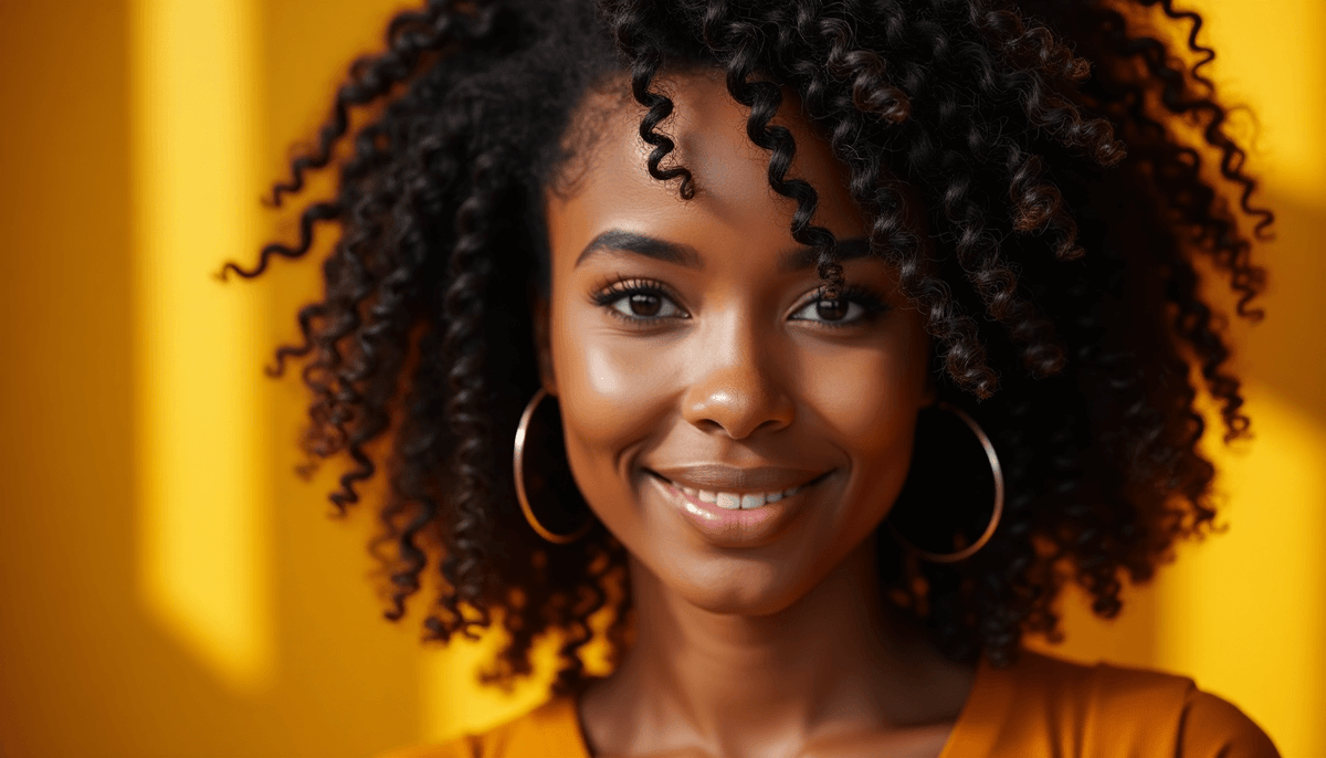woman applying oil to scalp