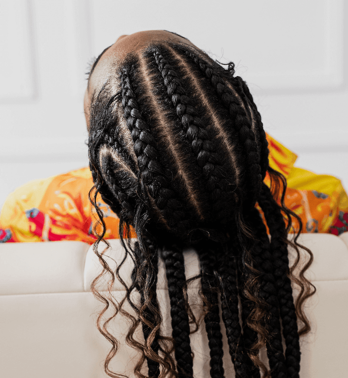 Back of a woman's head with protective style