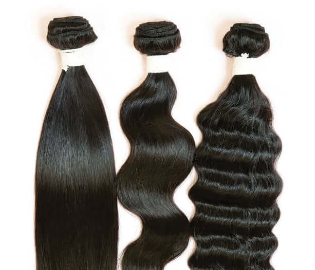 Bundles of hair weave