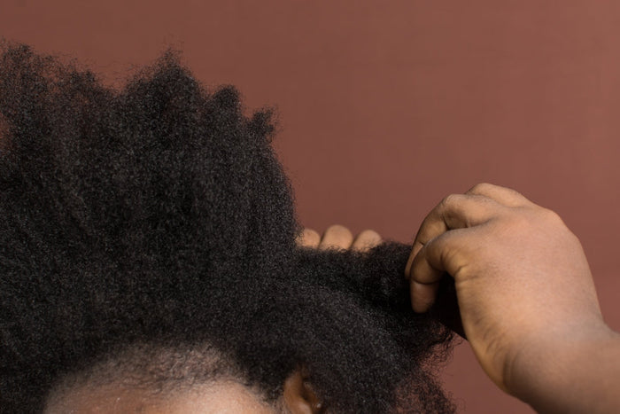 woman with damaged hair