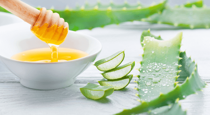 Honey and aloe vera