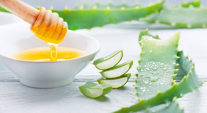 Honey and aloe vera