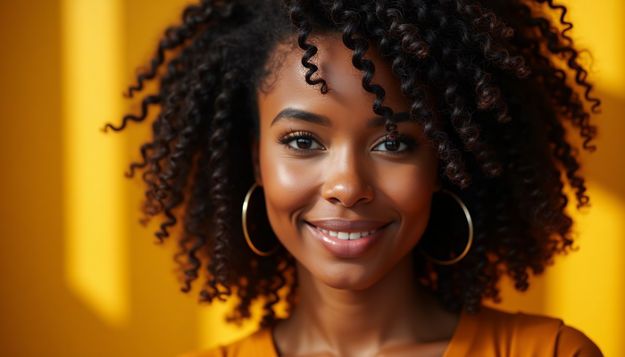 woman applying oil to scalp