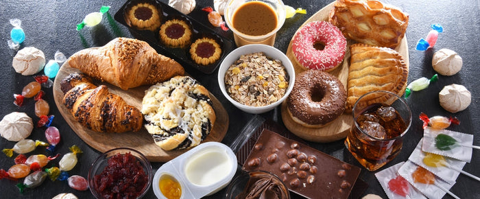 Unhealthy, processed foods