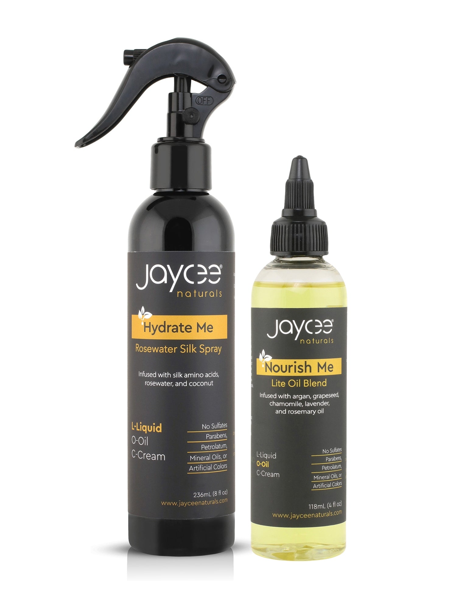 Rosewater Spray and Hair Oil for Dull and Brittle Hair - Hydrate + Nourish Duo Bundle