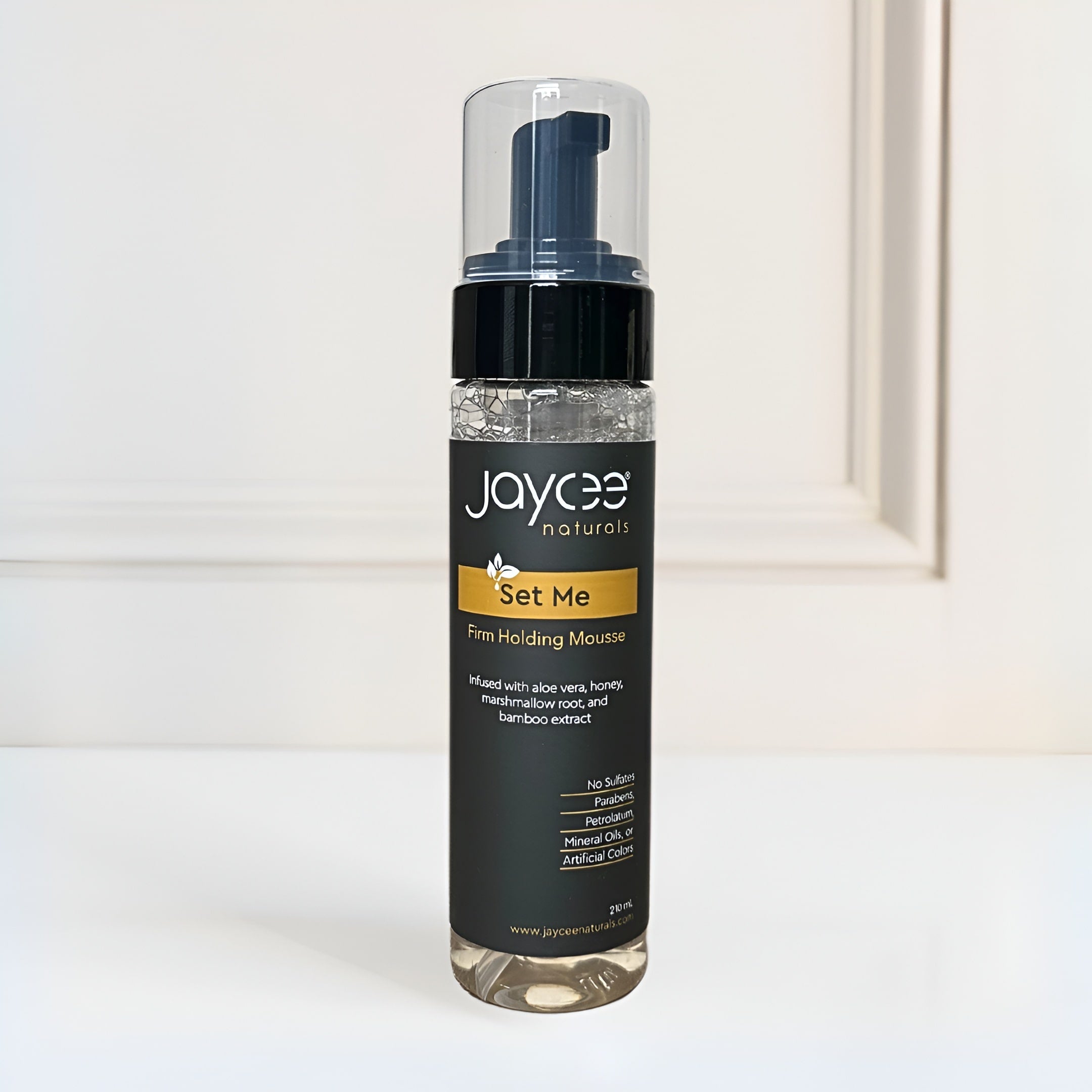 Jaycee Naturals hair product bottle on a white background